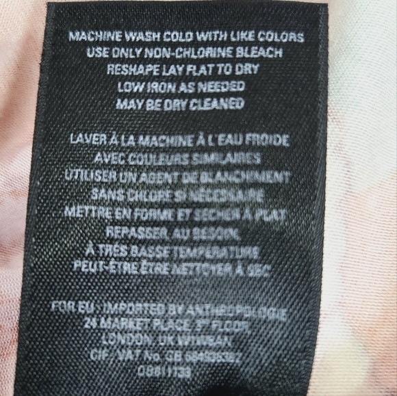 Anthropologie Maeve Clearly Dress Floral Mock Neck Size Medium - Picture 8 of 9